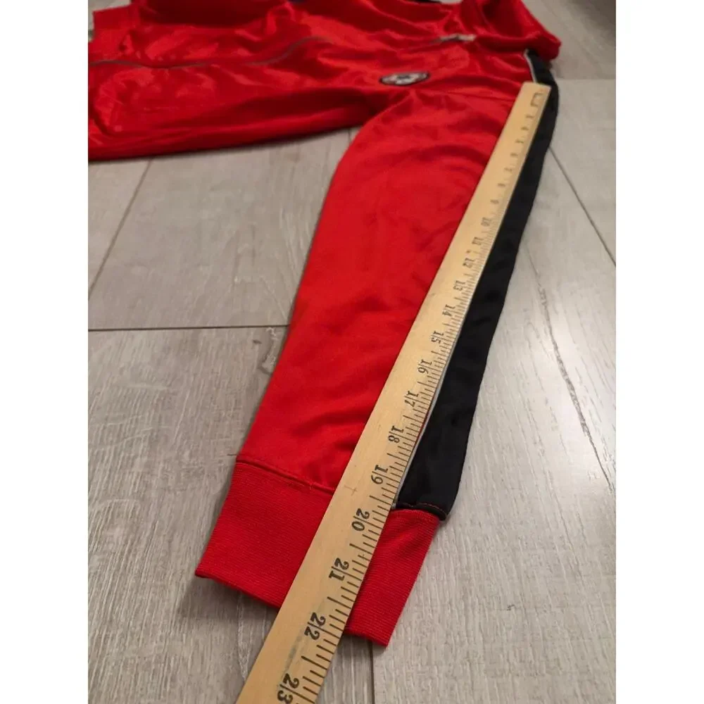 Converse All Star Boys Track Jacket Red Full Zip Logo Patch Size L (12-13 Yrs)